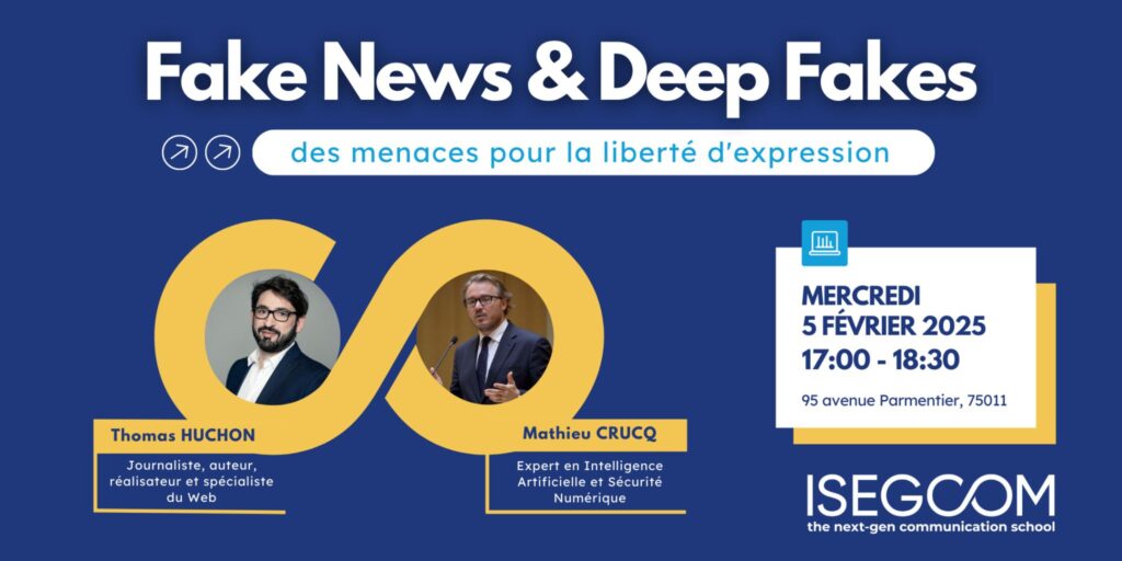 L’ISEGCOM organise la conférence "Fake News et Deep Fakes : des menaces pour la liberté d'expression"